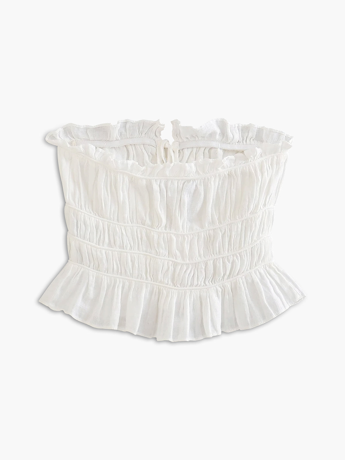 Coastal Cowgirl Ruffle Crop Tube Top