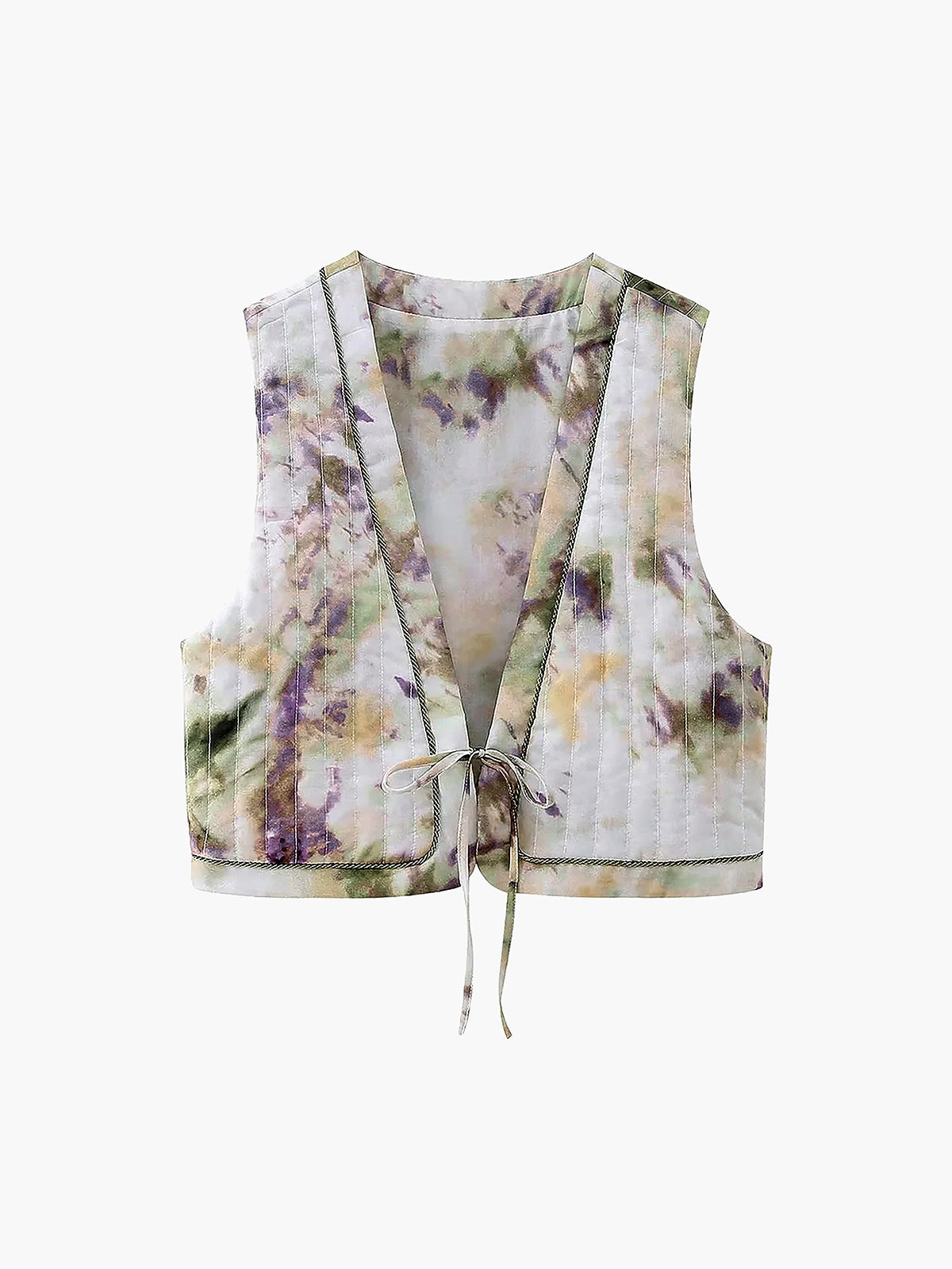 Tie Dye Quilted Vest