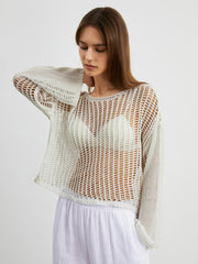 Weekend Cover Up Long Sleeve Top