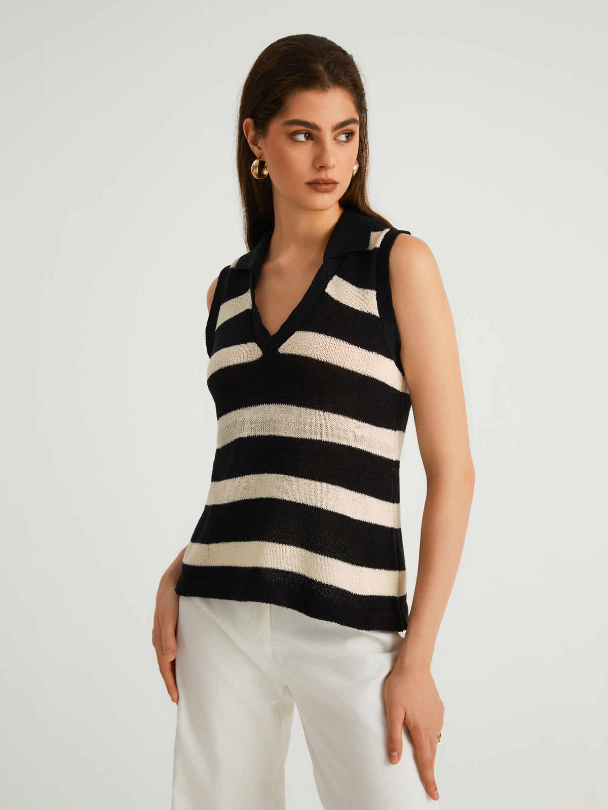 Old Money Aesthetics Stripe Vest