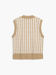 Basic Houndstooth Vest