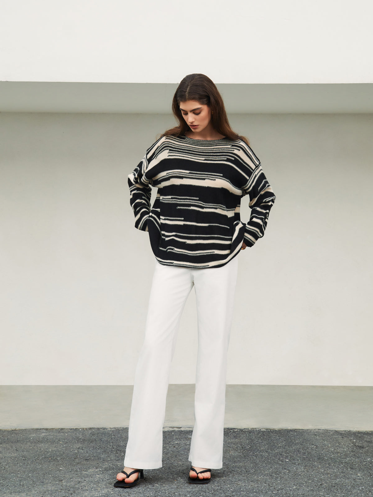 Winter Hill Stripe Pullover Sweater