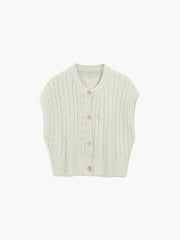 Utility Cable Knit Sweater Vest