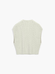 Utility Cable Knit Sweater Vest