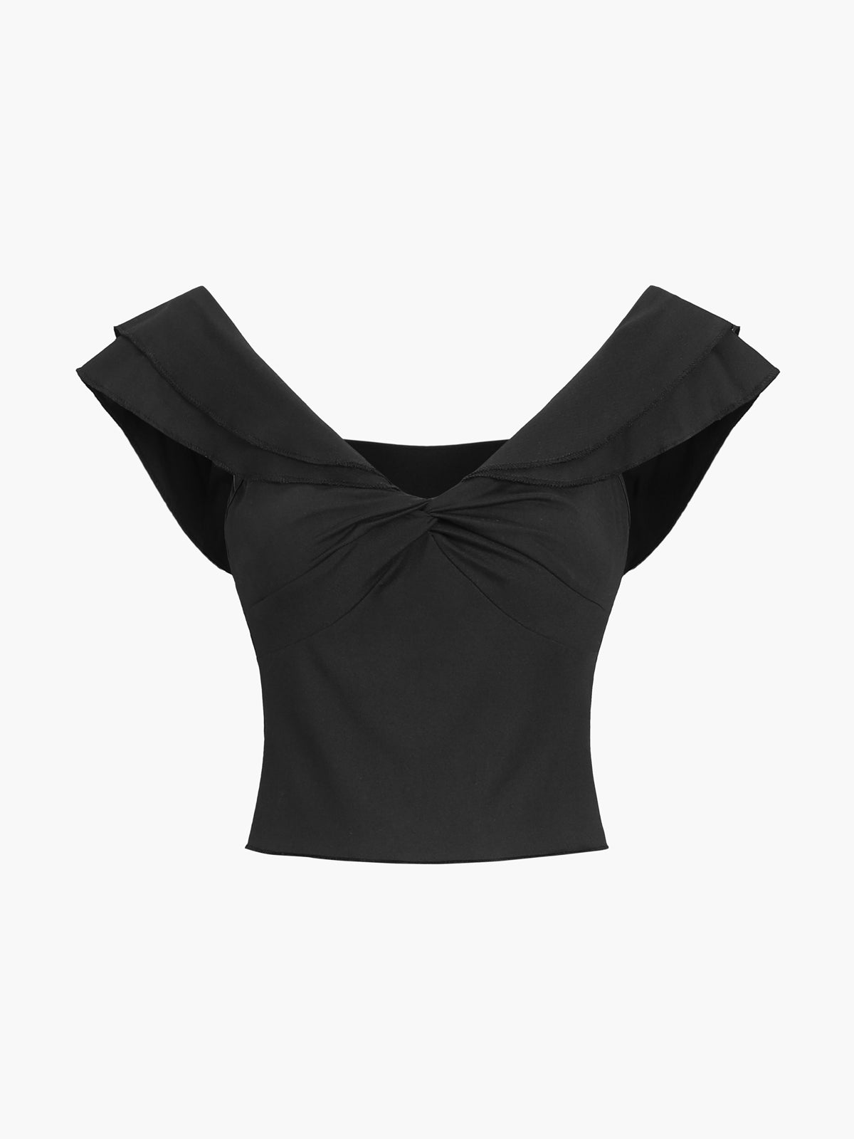 Leisure Lettuce Trim Twist Crop Top