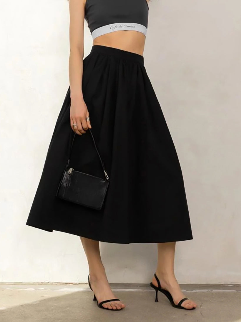 Effortless A-line Pocket Maxi Skirt