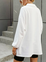 Collared Oversized Sweatshirt