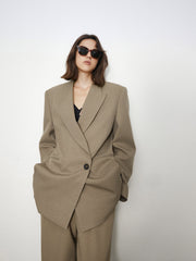 City Stroll Oversized Back Tie Blazer