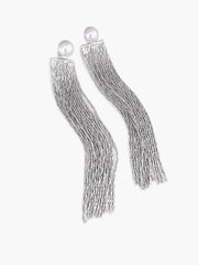 Pearls Tassel Earrings