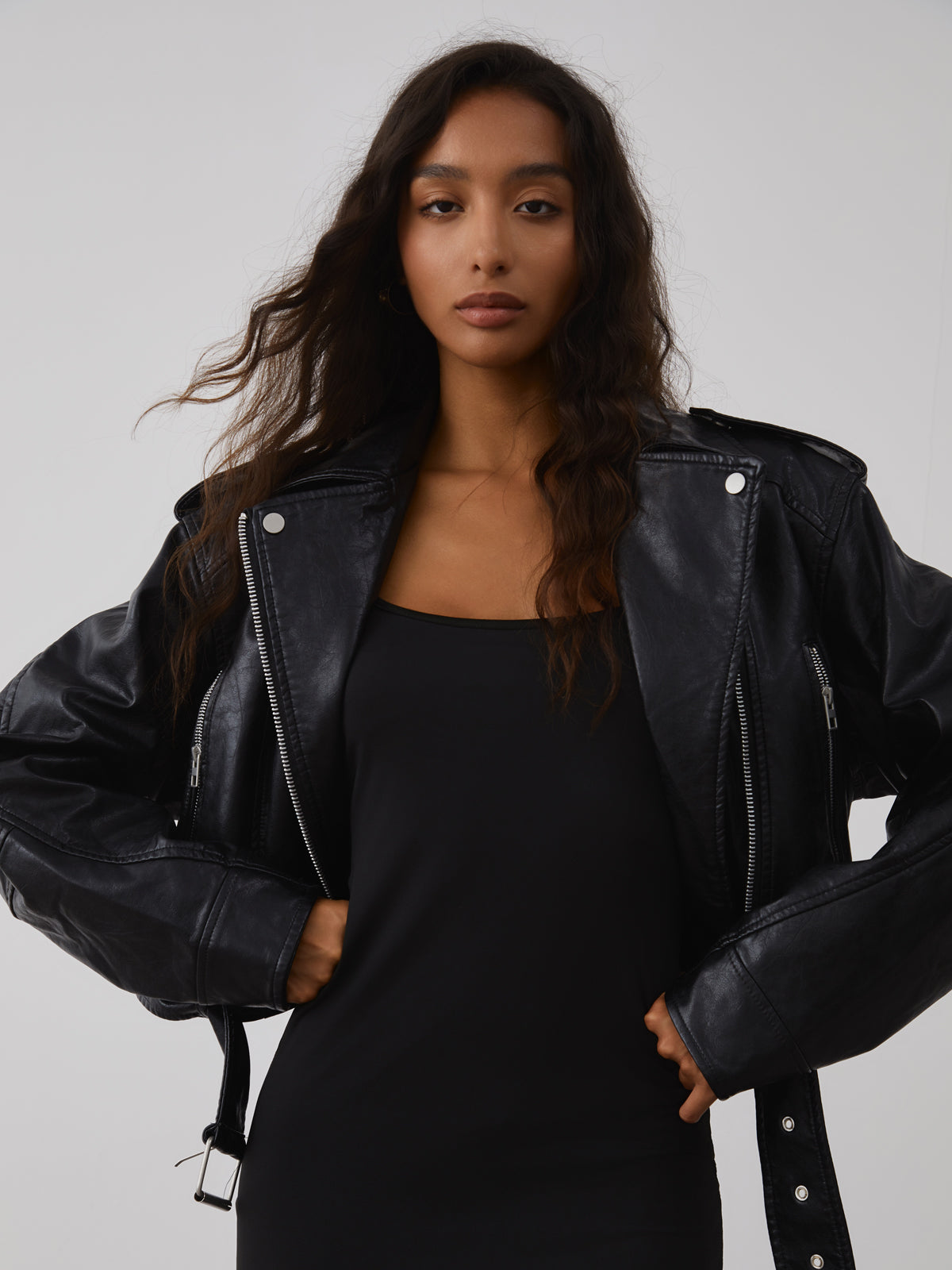 City Walk Faux Leather Jacket