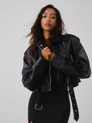 City Walk Faux Leather Jacket