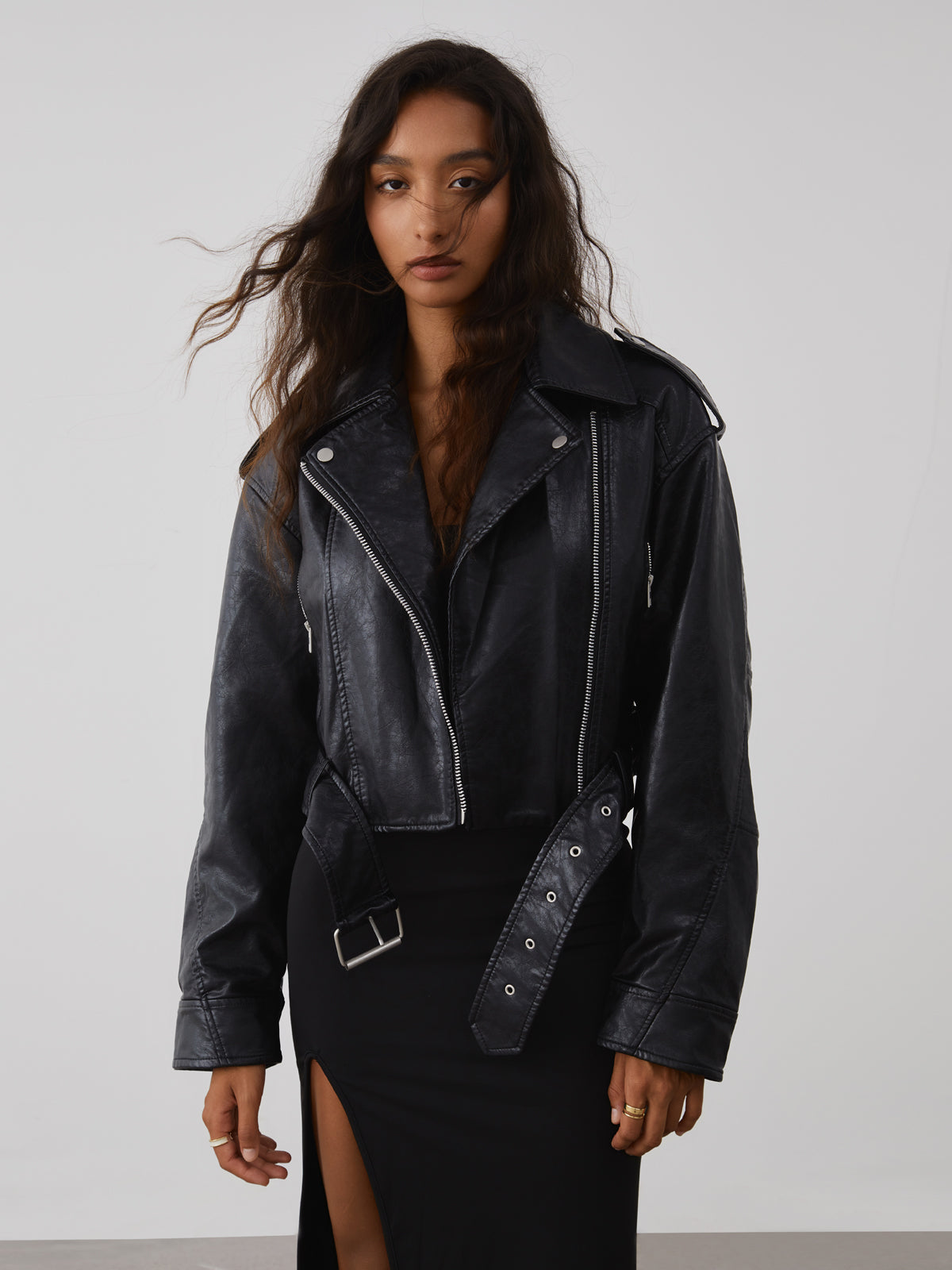 City Walk Faux Leather Jacket