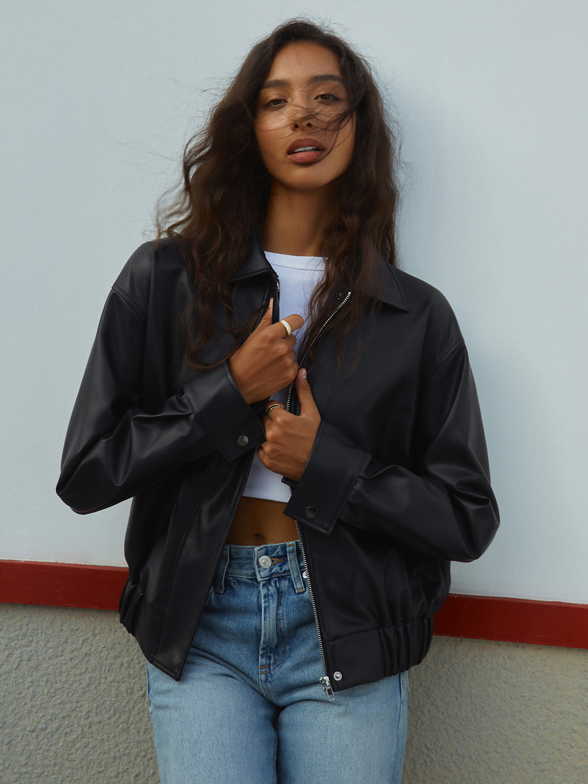 The Main Season Faux Leather Jacket