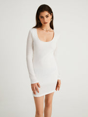 Dream Girl Textured Short Dress