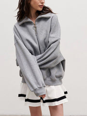 The Way To Go Zippered Sweatshirt