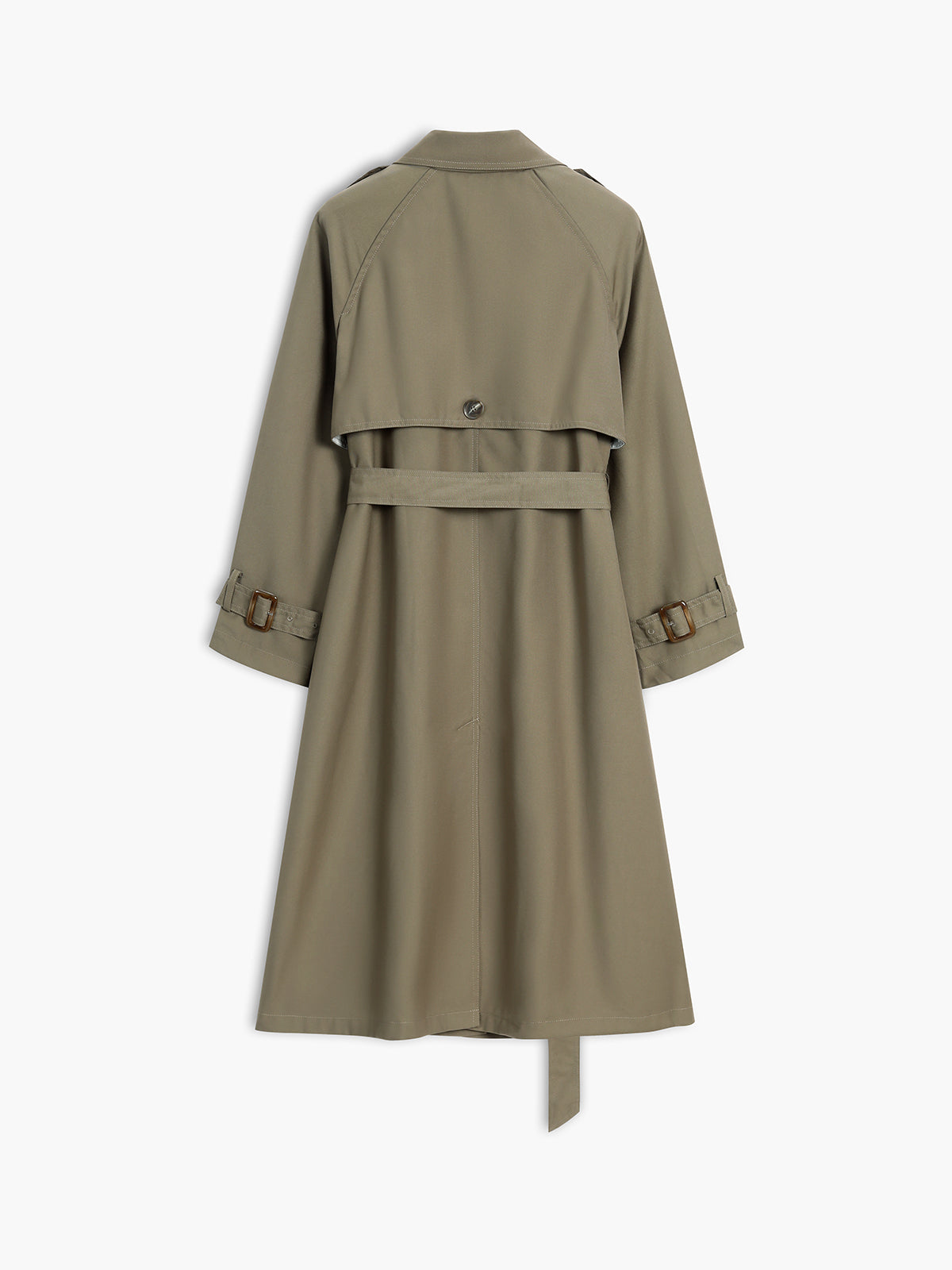 Know Your Worth Belted Trench Coat