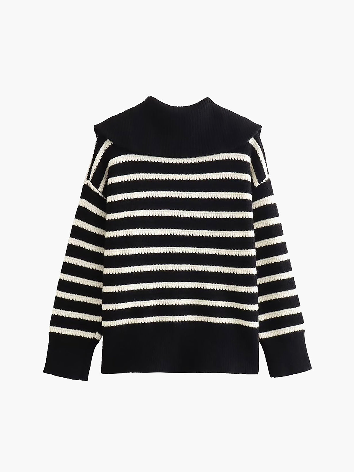 Nostalgia Stripe Zippered Cardigan