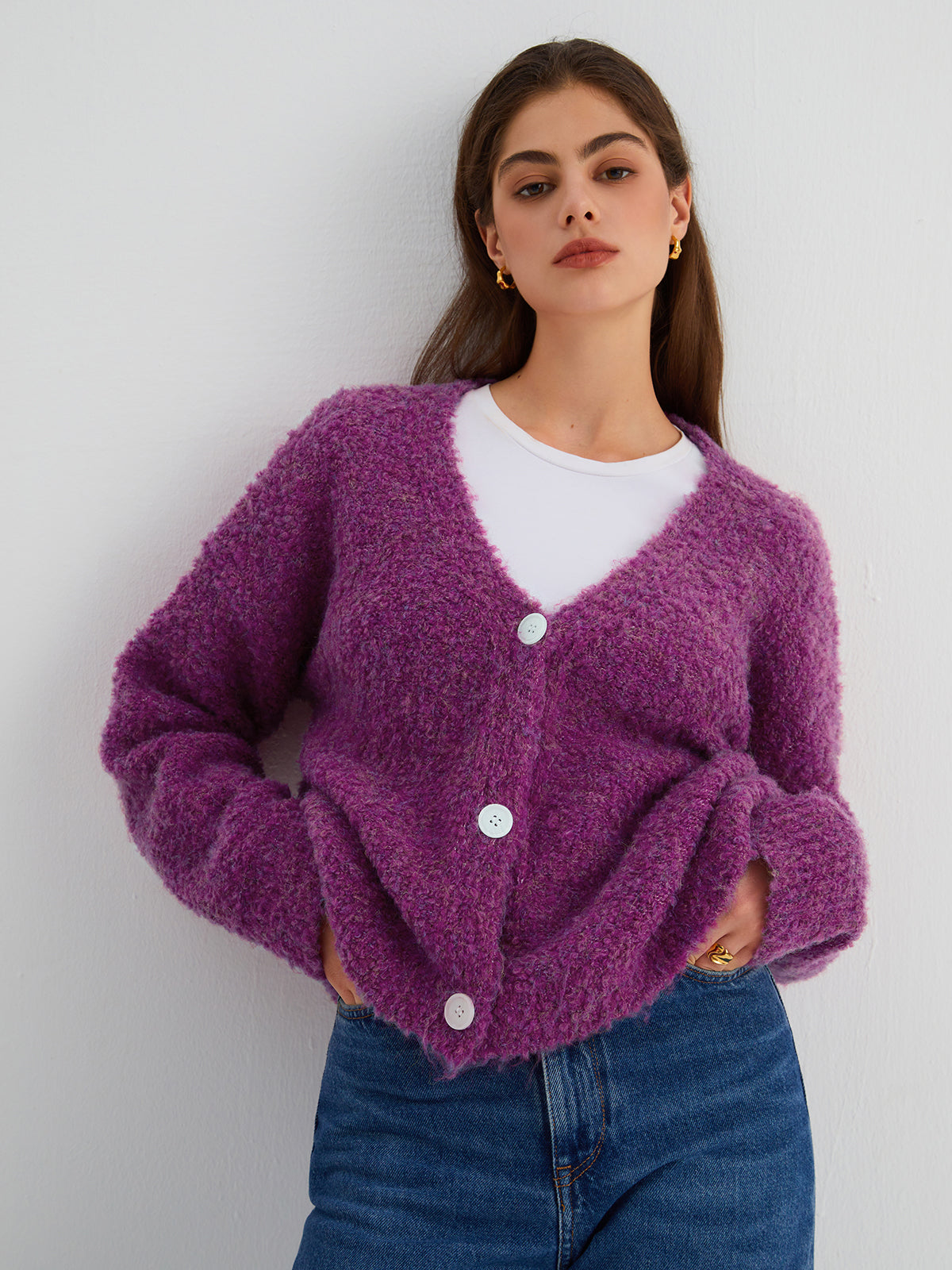 Blueberry Oversized Cardigan