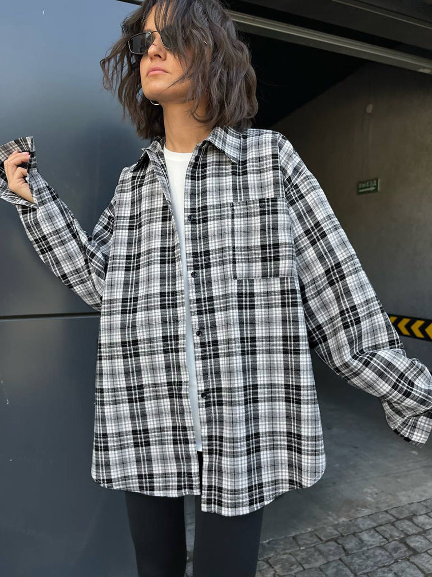 Keep In Check Oversized Shirt