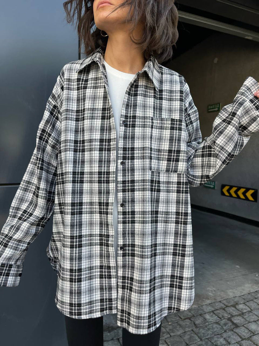 Keep In Check Oversized Shirt