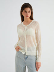 Creamy Flatwhite Cover Up Cardigan