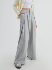 Challenge Accepted Pleat Wide Leg Sweatpants