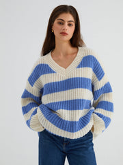 Sea Breeze Stripe Oversized Sweater