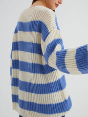 Sea Breeze Stripe Oversized Sweater