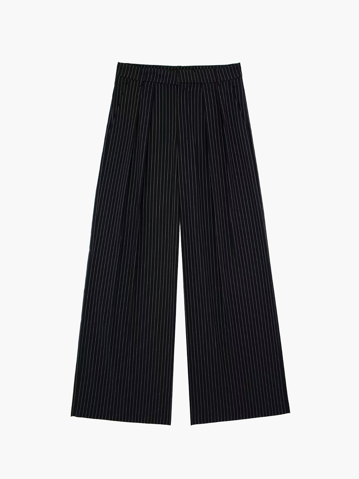 Challenge Accepted Pinstripe Wide Leg Pants