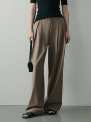 Always Neutral Pleat Wide Leg Pants