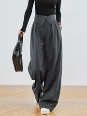 Leisure Fold Over Wide Leg Pants