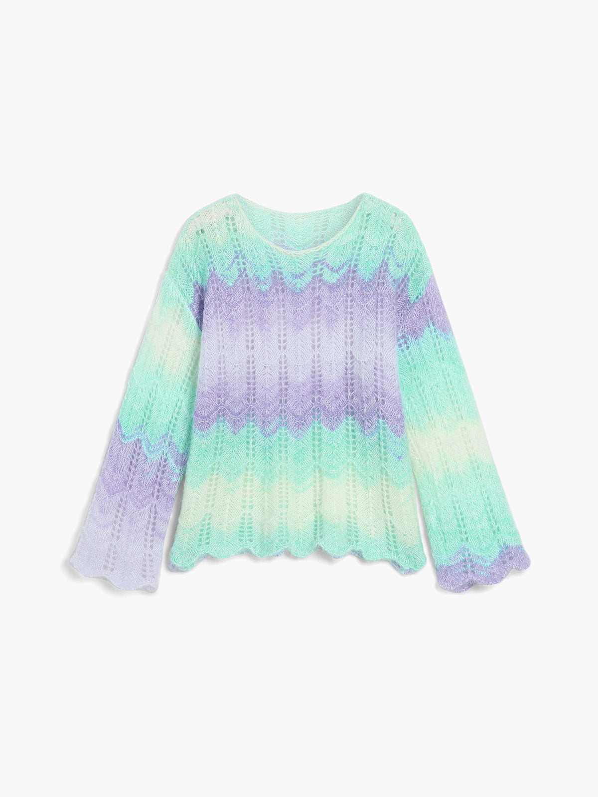 Ombre Aurora Eyelet Sweater