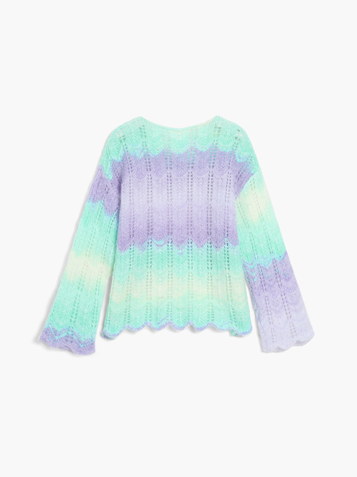 Ombre Aurora Eyelet Sweater