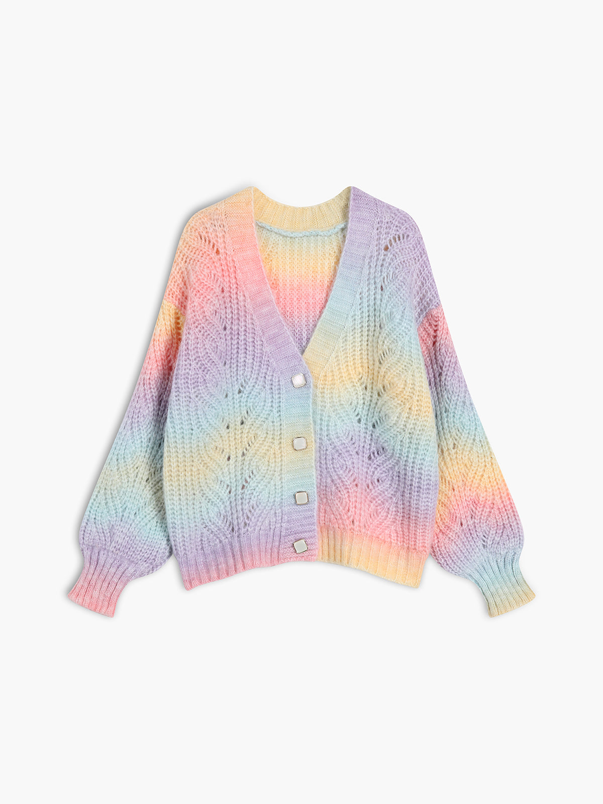 Ombre Rainbow Cardigan