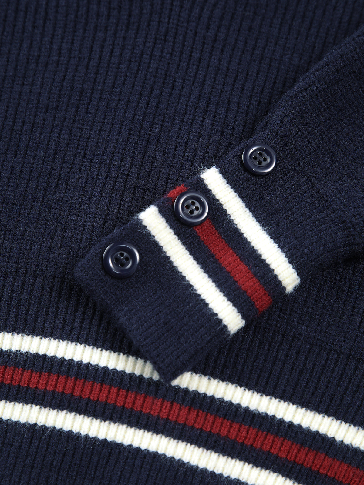 The New Standard Stripe Trim Sweater