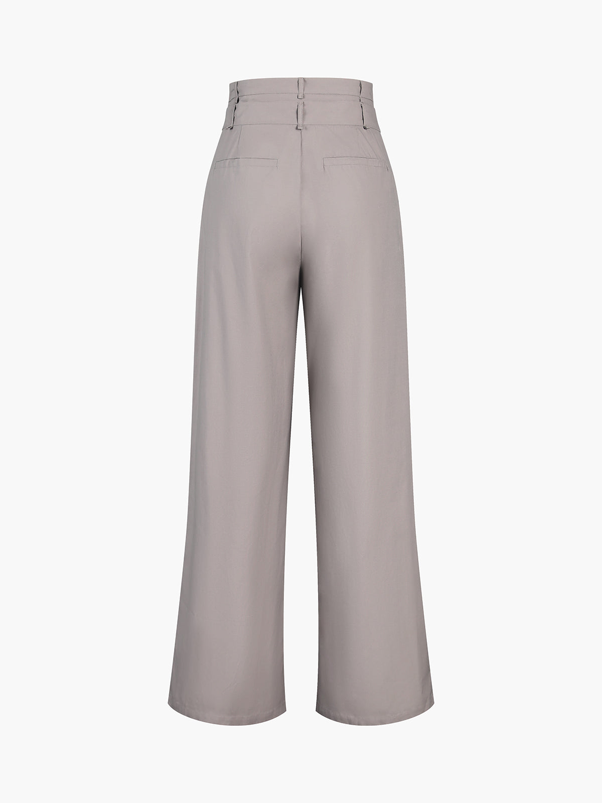 Double Waistband Wide Leg Pants