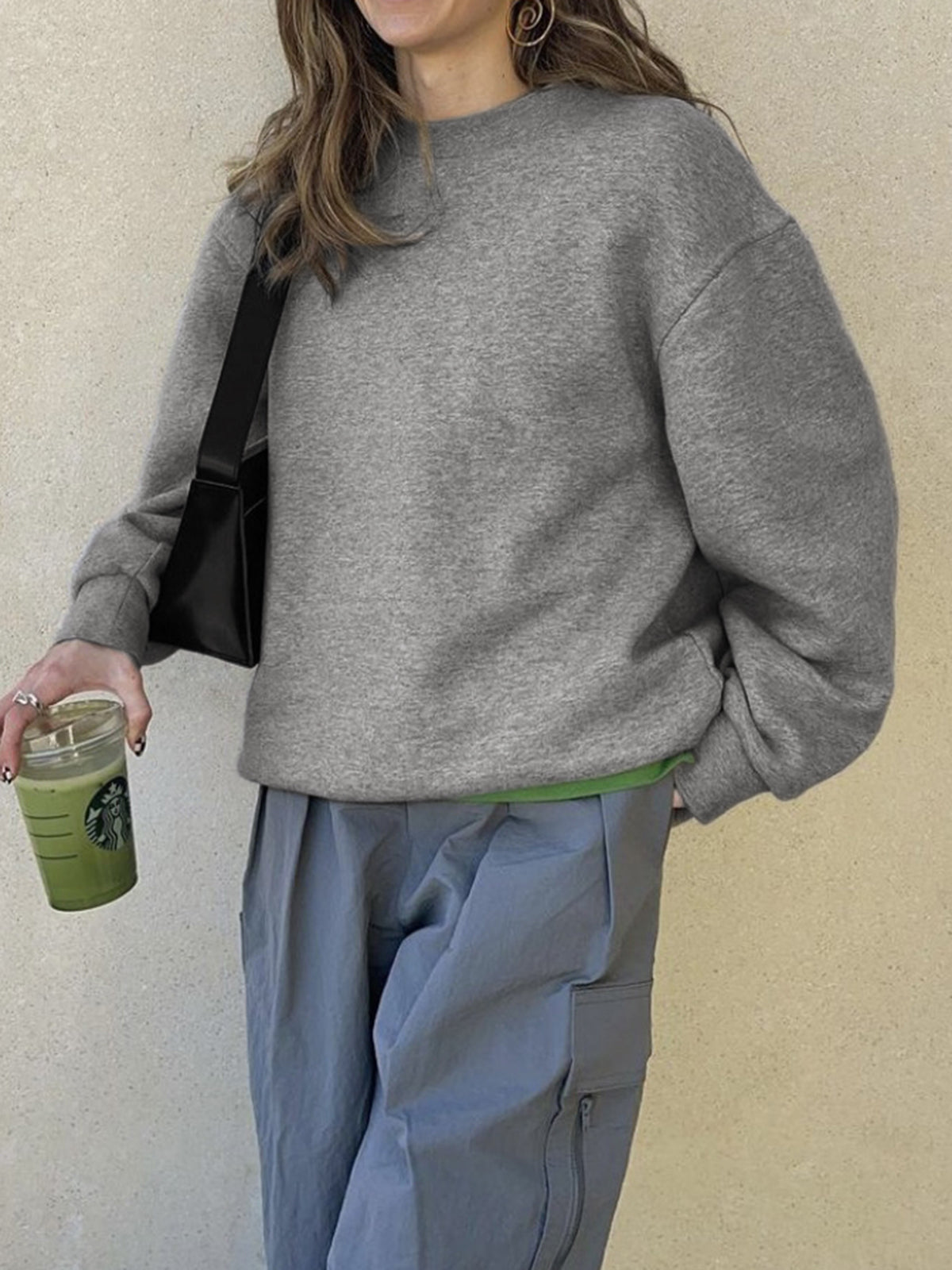 Coffee Run Oversized Sweatshirt