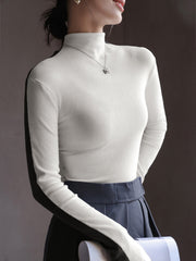 Double Sided Colorblock Long Sleeve Knit Top