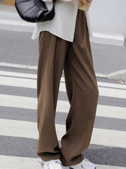 Lavish Style Pleat Wide Leg Pants