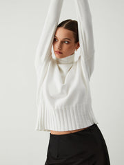 Snowwhite Mock Neck Sweater