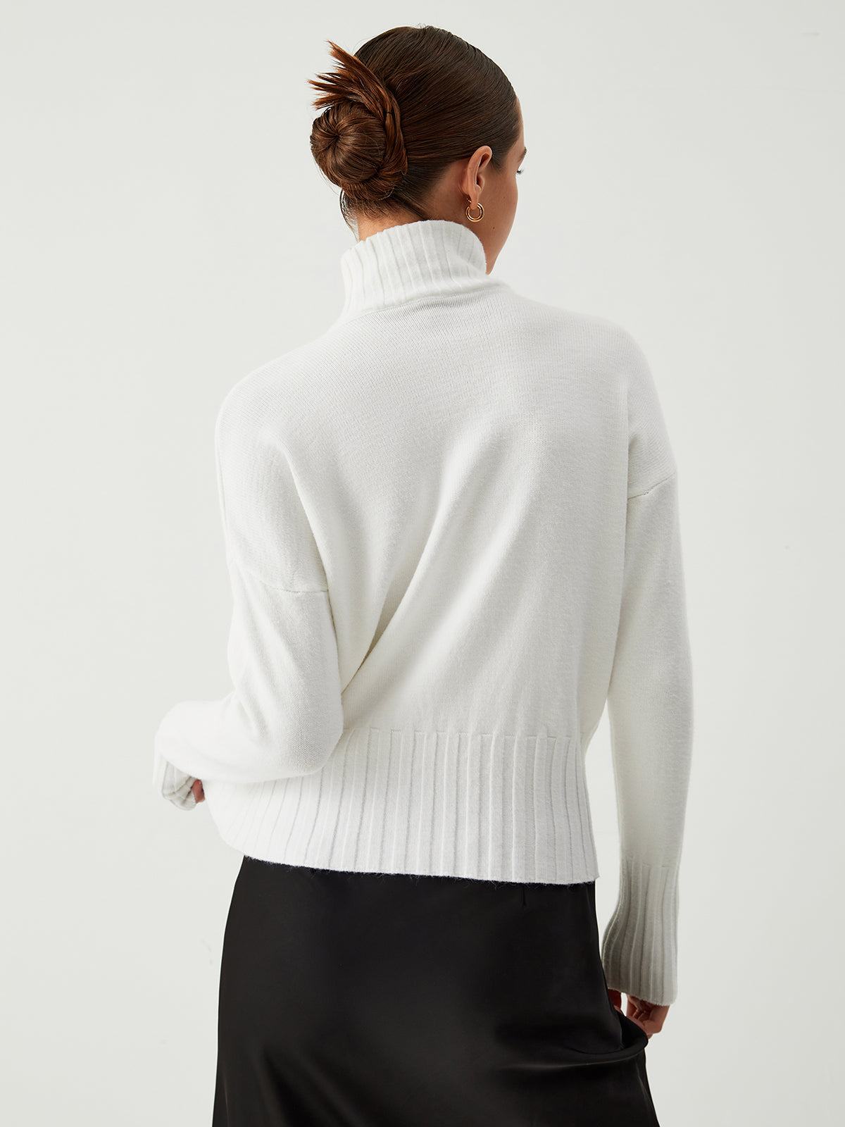 Snowwhite Mock Neck Sweater