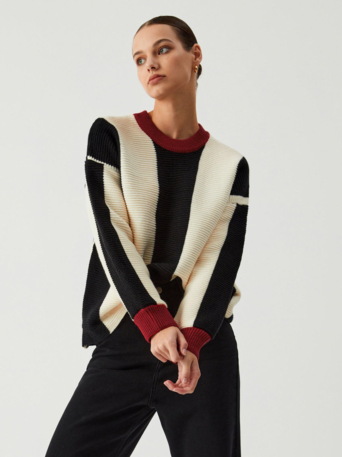 Leisure Pinstripe Sweater