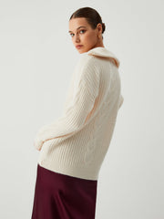 Cloud Nine Open Collar Sweater