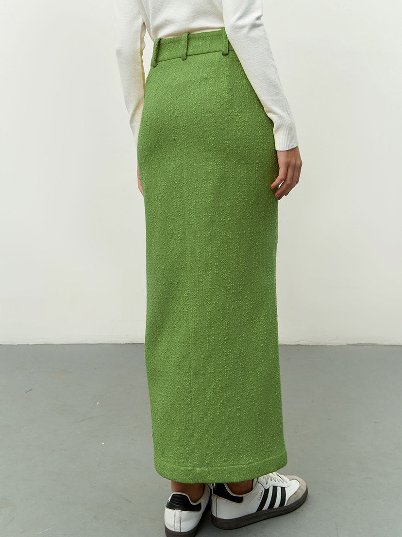 Greeness Maxi Slit Skirt