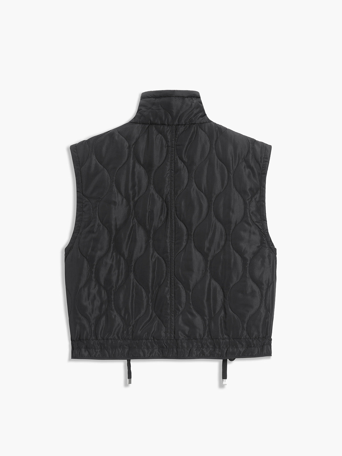 Mock Neck Quilted Puffer Vest