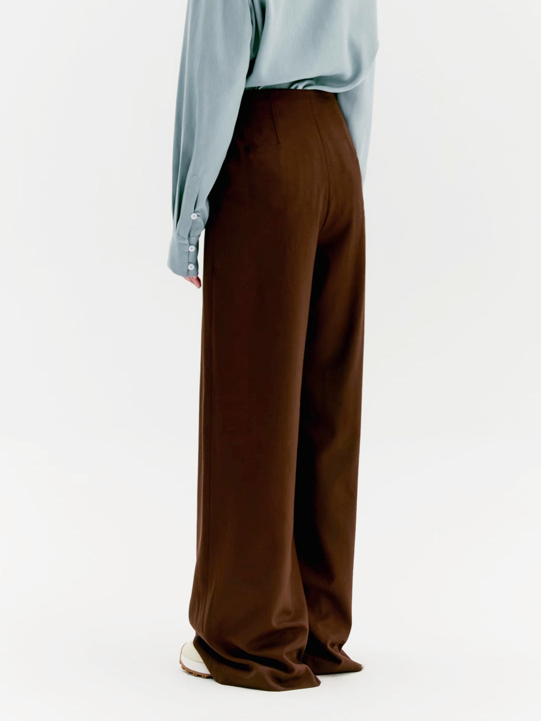 Caramel Pleat Wide Leg Pants