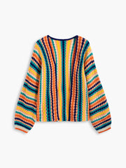 Rainbow Melody Stripe Cardigan