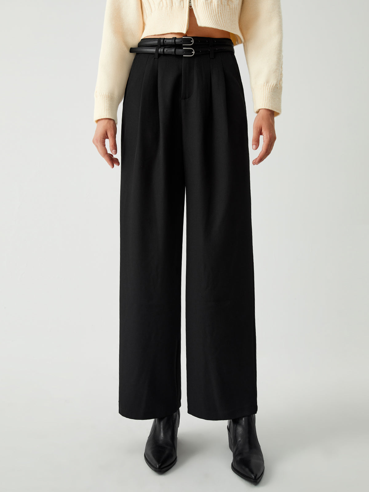 Essential Wide Leg Culotte Pants