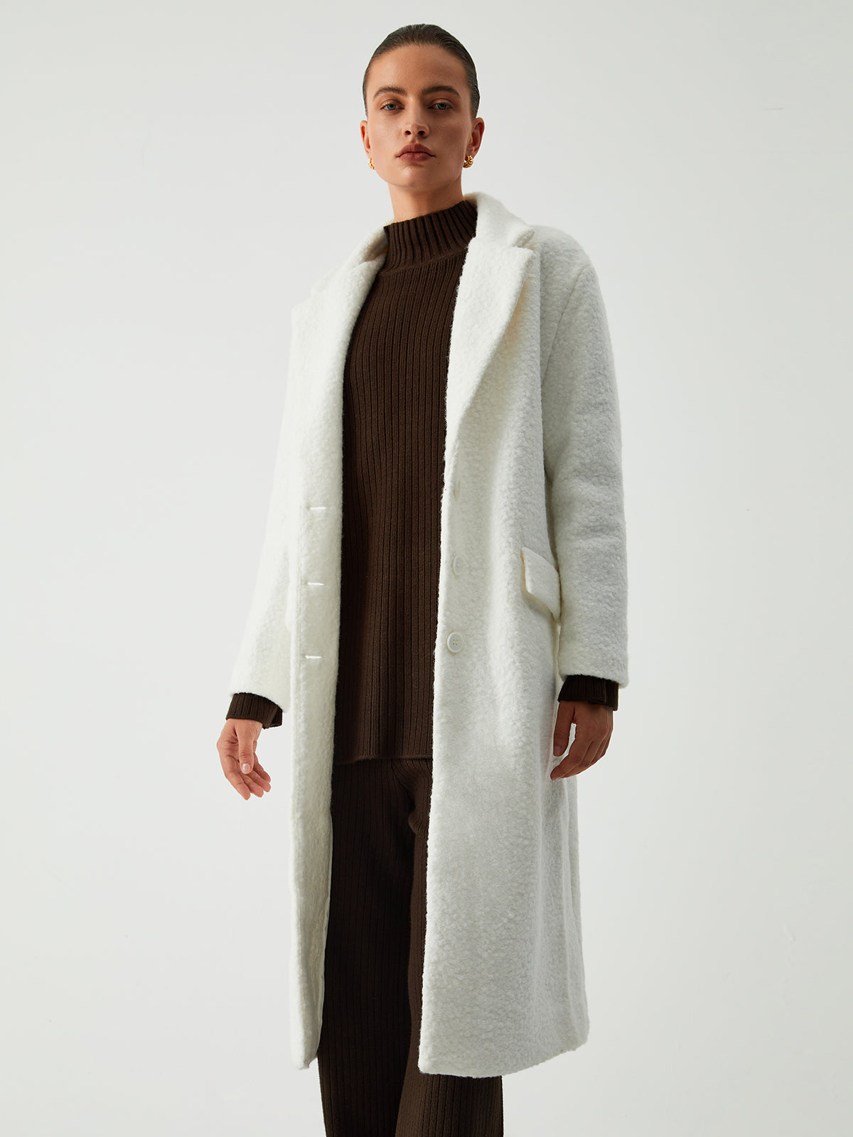 Needed You Fleece Trench Coat