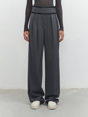 Hook-and-Loop Fastener Velcro Dress Pants